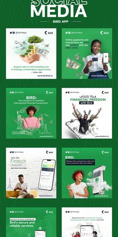 the green and white website design is displayed in this screenshote image, with many different