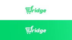 a shopping cart logo with the words bridge on it and an e - shop sign