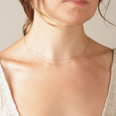 Simple Necklace With Delicate Chain For Layering, Simple Delicate Chain Necklace For Layering, Simple Everyday Layered Necklace With Delicate Chain, Delicate Double Chain Jewelry For Everyday, Delicate Double Chain Necklace For Everyday, Delicate Chain Necklace For Layering, Dainty Layered Necklace With Cable Chain, Cable Chain Necklace For Wedding, Minimalist Double Strand Jewelry With Delicate Chain