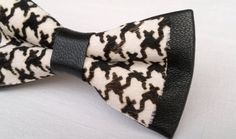 Check out this item in my Etsy shop https://www.etsy.com/listing/213027192/houndstooth-bow-tie-hair-on-hide-printed Bow Tie Hair, Leather Bow Tie, Tie Hair, Leather Bow, Leather Bows, Printed Leather, Etsy Shop, Black And White