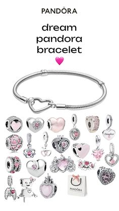 Kuromi Stuff, Pink Charm Bracelet, Icon Jewelry