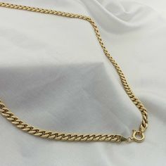 "\"14k Gold Curb Chain w/ Sailor Lock Necklace | Heavy Cuban Chain, Thick Curb Chain, Gold Chunky Miami Chain, Cuban Link | Gift for Her\" Chain links are hollow inside. The hollowness of the inside will not create an additional weight on your neck and you will have a much more flamboyant necklace compared to its price. It adds elegance to your appearance in your daily life and business life. You can also make the product even more eye-catching by adding charms or similar small additions to the Everyday Chain Necklace With Curb Chain, Curb Chain Link Necklace, Everyday Curb Chain Necklace, Everyday Metal Curb Chain Necklace, Curb Chain Necklace As Gift, Curb Chain Link Necklaces For Jewelry Making, Vintage Cable Chain Necklace As Gift, Vintage Cable Chain Necklace Gift, Round Metal Curb Chain Necklace