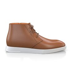 are handcrafted by individual order. Upper material is made by leather. Insole and lining materials - leather. Your new shoes will be handcrafted especially for you and delivered for free to your home or office in 1-2 weeks. Included option for free return and remake if the shoes do not fit.Only now all this is available at an exclusive price of $264.95.Proceed with you order now. Ankle-high Leather Shoes With Stitched Sole, Brown High-top Leather Shoes For Business, Formal High-top Leather Boots, Formal Brown Leather Desert Boots, High-top Leather Shoes With Leather Footbed, High-top Leather Boots With Suede Lining, Leather Desert Boots With Textured Sole, Brown Leather Chukka Boots With Almond Toe, Leather High-top Boots With Stitched Sole