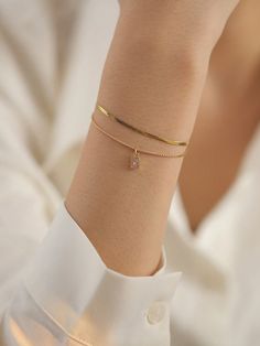 2pcs Fashionable Minimalist Square Copper Cubic Zirconia Multi-layer Bracelet, Unconventional & Deluxe For Women's Daily Wear Yellow Gold    Copper     Women Fashion Jewelry, size features are:Bust: ,Length: ,Sleeve Length: Small Gold Bracelet For Women, Minimalist Gold Bracelet For Women, Elegant Minimalist Jewelry, Bracelet In Gold For Women, Gold Daily Wear Bracelet, Daily Gold Jewelry, Gold Simple Bracelet For Women, Elegant Gold Bracelet Simple, Simple Bracelets Gold For Women