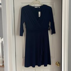 Navy Blue Dress, Size M New With Tags Dresses Ladies, Lady M, Navy Blue Dress, Navy Blue Dresses, Blue Dress, Blue Dresses, Colorful Dresses, Color Blue, Navy Blue