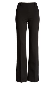 Made from smooth, stretchy ponte knit, these versatile pants are cut with a leg-lengthening silhouette and finished with a slimming hidden waistband. Style Name:Lyssé Ponte Baby Bootcut Pants. Style Number: 6133964. Bootcut Black Pants Outfits, Black Womens Dress Pants, Pull-on 4-way Stretch Dress Pants For Work, Stretch Full-length Pants For Business Casual, Comfort Stretch Straight Dress Pants For Work, Comfort Stretch Straight Dress Pants For Business Casual, Stretch Straight Leg Dress Pants For Business Casual, Full-length Elastane Bottoms For Business Casual, Casual Elastane Dress Pants For Office