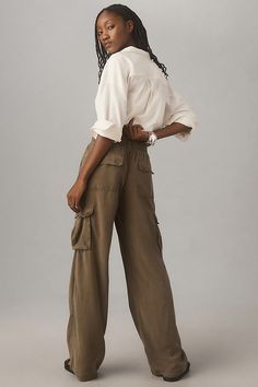 Sanctuary Relaxed Reissue Cargo Pants High-rise Relaxed Fit Cargo Pants, Classic High-waisted Relaxed Fit Cargo Pants, Fall Wide-leg Cargo Pants With Relaxed Fit, Luxury Relaxed Fit High-waisted Cargo Pants, Relaxed Fit High-waisted Cargo Pants For Loungewear, East Coast Fashion, Nordic Chic, Girl Silhouette