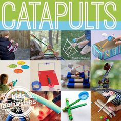 a collage of images with the words catapults