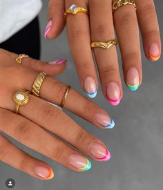 Nails And Rings, Teen Nails, April Nails, Cute Simple Nails