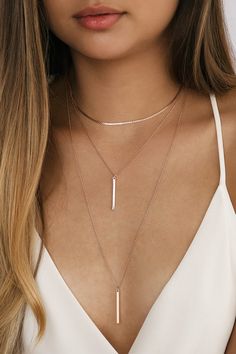 Chic Rose Gold Necklace - Choker Necklace - Layered Necklace - Lulus Kalung Choker, Layered Choker Necklace, Smink Inspiration, Layered Chokers, Gold Jewelry Necklace, Classy Jewelry, Gold Necklace Layered, Rose Gold Jewelry, Girly Jewelry