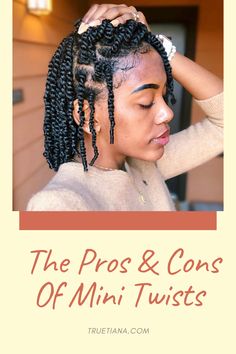 Short Twists Natural Hair, A Cute Hairstyle, Mini Twists Natural Hair, Two Strand Twist Hairstyles, Hair Twists Black, Natural Hair Woman, Natural Hair Twist Out, Fine Natural Hair