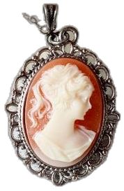 Orange Victorian Jewelry For Gift, Orange Round Pendant Necklace, Red Cameo Necklace For Gift, Orange Oval Carnelian Necklaces, Carnelian Cameo Jewelry Gift, Cameo Carnelian Jewelry Gift, Bohemian Cameo Necklace For Gift, Vintage Peach Necklace As A Gift, Vintage Peach Necklace As Gift