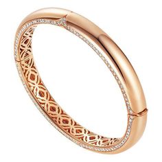 New additions to our iconic Nile collection. This new edition features bold shapes and chunky volumes, adorned with our unique Nile arabesque motif. Bracelet crafted in 18K Rose Gold (8 mm) Round Brilliant Diamonds GVS+ = 2.50 ct Bracelet size 57 x 49 mm Made in Italy Bvlgari Jewelry, Ladies Bracelet, Arm Jewelry, Wrist Jewelry, Antique Bracelets, Gold Bangles Design, Diamond Bangle, New Edition, Bracelet Crafts