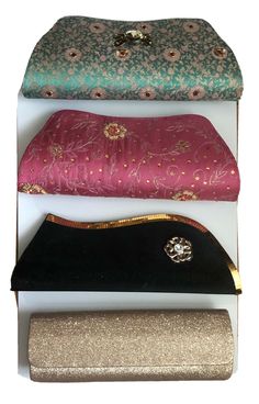 Women's Indian Handicraft Silk Evening Clutch Bag Handbag Wedding Party Event Cocktail Purse  Traditional Satin Wedding INDIAN HANDMADE  PURSE CLUTCH STYLE TRADITIONAL  MAGNETIC LOCK OPEN WOMEN PARTY Women's Clutch Bag Evening Wedding Party Event With Hand Embroidered On Silk Material or Glitter Sparkly Round . Indian Handicraft Silk Bag  Type Clutch Event Wedding With Chain or with out   Please see the picture Part of the description Designer Multicolor Clutch For Party, Rectangular Evening Bag For Party Festivals, Rectangular Evening Bag For Party And Festivals, Elegant Pink Evening Bag For Festive Occasions, Designer Pink Clutch For Party, Formal Clutch For Festivals, Elegant Multicolor Evening Bag For Festivals, Pink Bag For Formal Festive Occasions, Formal Festival Clutch