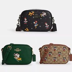 Top Seller for NWT Coach CN027 CN024 CN034 Disney X Coach Mini Jamie Camera Bag Leather $298, Women's Bags Disney Style Travel Shoulder Satchel Bag, Disney Style Shoulder Bag For Travel, Disney Crossbody Shoulder Bag For Travel, Disney Style Crossbody Shoulder Bag For Travel, Disney Rectangular Shoulder Bag For Travel, Disney Shoulder Bag With Removable Pouch For Travel, Disney Style Rectangular Shoulder Bag For Travel, Disney Shoulder Bag With Adjustable Strap For Travel, Disney Rectangular Travel Bag