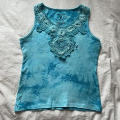 Gorgeous Y2K tank with heart embroidery and a tie-dye print, so funky and fun! Made with very stretchy and comfortable material! Size women's large, bodycon fit, can fit other sizes (women's extra-small to medium) as well Measurements: 15x20in (see photos) Materials: 97% cotton, 3% elastic Acid Wash Casual Tank Top For Spring, Acid Wash Fitted Tank Top For Spring, Spring Acid Wash Fitted Tank Top, Y2k Style Cotton Tank Top For Festivals, Y2k Sleeveless Tops For Festival, Spring Acid Wash Cotton Tank Top, Y2k Sleeveless Festival Tops, Y2k Style Tank Top For Spring Festival, Trendy Cotton Festival Tank Top