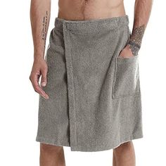 Listing Date:11/22/2022 Bath Dress, Bathrobe Men, Towel Wrap, Spa Towels, Kilt, Red And Grey, Sarong, Skirts With Pockets, Home Fashion