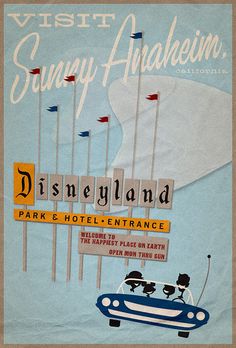 an advertisement for disneyland's entertainment park and hotel