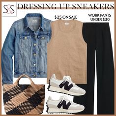 Seasons And Salt Outfits, Stitch Fix Outfits Business Casual, Animal Print Sneakers Outfit Casual, Womens Black Joggers Outfit, Friday Teacher Outfit Jeans, Black Jeans Outfit For Work, What To Wear With Denim Jacket, Mom Belly Outfits, Casual Work Wear Women