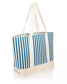 AQUA - Canvas Tote Bag - 100% Exclusive The Tote Bag, Canvas Tote Bag, Blue Bags, Pink Bag, Pink Red, Canvas Tote, Cotton Canvas, Handles, Blue And White