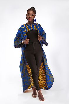 Ankara Kimono Style, Kimono Styles, Ankara Kimono, Nigerian Dress, African Print Dress Ankara, African Accessories, Latest Ankara, Latest Ankara Styles, African Inspired Clothing