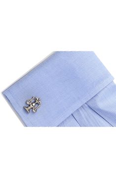 A great gift for anyone in the legal field, these cuff links feature a bright rhodium-plated sheen. 3/4" x 1/2" Bullet back Rhodium plate Imported Classic Sterling Silver Cufflinks For Formal Occasion, Classic Silver Lapel Pin For Business, Luxury Silver Cufflinks For Father's Day, Elegant Silver Cufflinks For Office, Silver Cuff Jewelry For Business, Classic Blue Cufflinks With Polished Finish, Classic Silver Engraved Cufflinks, Silver Engraved Cufflinks For Business, Classic Silver Cufflinks For Business