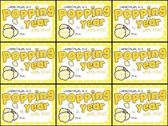 poppin's year stickers are shown in yellow