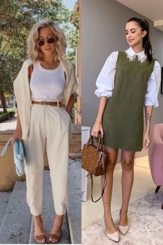 Old Money Looks Summer, Old Money Looks Woman, Old Money Office Outfit, Look Chic Elegante, Work Summer Outfits, Look Elegante Casual, Luxury Outfits Women, Dress With Shirt Underneath, Look Old Money