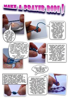 the instructions for making a crochet bracelet with beads and yarn are shown in this article