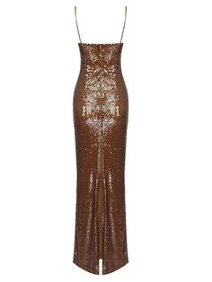 Feel like a million bucks in the Lorelei Brown Sequin Dress! This sequin occasion piece features a lovely maxi length, and a flirty split at the back. Perfect for those super special events coming up, pair this beauty with strappy heels, a clutch and statement jewellery to complete the look! Material: Sequin (100% Polyester) Invisible zipper opening at the back Stretch Factor: Slight Stretch Clean: Dry clean only Color may vary due to the lighting on images. The product images (without model) ar Brown Sequin Dress, Brown Sequin Dresses, Belle Silhouette, Cocktails Bar, Dress Sequin, Beautiful Figure, Sequin Maxi, Sequin Maxi Dress, Bodycon Maxi Dresses