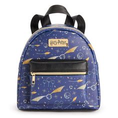 Carry your things in organized style with this Harry Potter Quidditch Mini Backpack.Carry your things in organized style with this Harry Potter Quidditch Mini Backpack.DETAILS 10.5" W x 10"H x 5"D Strap length: 16"-34" Adjustable shoulder straps Zipper closure Gold-tone hardware 1 exterior pocketCONSTRUCTION & CARE PU Poyester lining Wipe clean ImportedRESPONSIBLE Contains recycled polyester Size: One Size. Color: Navy. Gender: female. Age Group: adult. Harry Potter Backpack, Harry Potter Quidditch, Fashion Organization, Harry Potter Fan, Mini Backpack, Handbag Accessories, Stocking Stuffers, Shoulder Straps, Gender Female