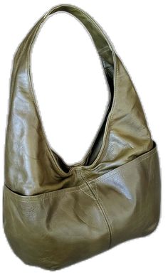 Green Soft Leather Handheld Shoulder Bag, Green Handheld Shoulder Bag In Soft Leather, Handheld Green Shoulder Bag In Soft Leather, Soft Leather Handheld Hobo Bag For Errands, Handheld Soft Leather Hobo Bag, Handheld Soft Leather Hobo Bag For Errands, Daily Use Hobo Bag In Soft Leather, Everyday Leather Handheld Hobo Bag, Leather Handheld Hobo Bag For Everyday