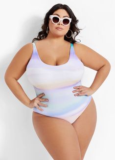 Raisins Curve Visage One Piece Coverage Swimsuit, One Piece Full, Full Coverage Swimsuit, Plus Size Bras, Fashion Tips For Men, Plus Size One Piece, Curvy Plus Size, Plus Size Bra, Ashley Stewart