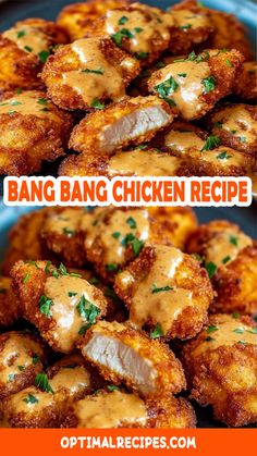 Looking for a dish that’s bursting with flavor? This Bang Bang Chicken recipe brings the heat with its crispy coating, a spicy kick, and just the right touch of sweetness. Perfect for a quick weeknight dinner or a crowd-pleasing party snack! Get ready to impress with this simple yet irresistible dish that’ll have everyone asking for seconds. 🍽️🔥 Click to save and share this mouthwatering recipe today! #BangBangChicken #CrispyChicken #SpicyRecipes #EasyDinnerIdeas #Yum Quick And Easy Weeknight Dinners Simple, Bang Bang Chicken Sandwich, Crispy Bang Bang Chicken, Air Fryer Bang Bang Chicken, Bang Bang Chicken Bowl, Simple Chicken Recipes Quick, Chicken Dishes For A Crowd, Bang Bang Chicken Air Fryer, Easy Dinners For A Crowd