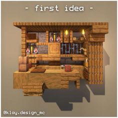 the first idea is to build a kitchen in minecraft