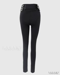 Lasaky - High-waisted eyelet pants with zipper Black High-waist Bottoms With Metal Zipper, Black High Waist Bottoms With Metal Zipper, High Waist Black Bottoms With Metal Zipper, High Waist Bottoms With Metal Zipper, Casual High-waist Pants With Side Zipper, Casual High Waist Pants With Side Zipper, High Waist Pants With Zipper Closure, Edgy High Waist Bottoms With Side Zipper, Trendy Bottoms With Metal Zipper For Fall