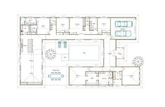 the floor plan for a house that has been built