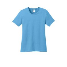 Buy the Port & Company® Colors Core Cotton Ladies T-Shirt at Michaels. com. An indispensable t-shirt in our classic silhouette-with a very friendly price An indispensable t-shirt in our classic silhouette-with a very friendly price. Due to the nature of 50/50 cotton/polyester neon fabrics, special care must be taken throughout the printing process. Details: Available in multiple colors and sizes 5.4 ounce 100% cotton 50/50 cotton/poly (Neon Blue, Neon Orange, Neon Green, Neon Pink, Neon Yellow, Orange Neon, Green Neon, Blue Neon, Pink Neon, Ladies T Shirt, Neon Blue, Crew Sweatshirts, Classic Silhouette, Pink Candy