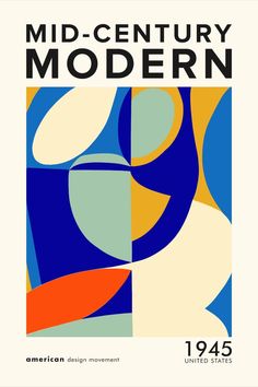 an advertisement for the mid century modern exhibition