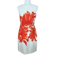 Studio I Dressbarn Nwt Women's Floral Sleeveless A-Line Mini Dress Size 6 White Brand: Studio I Size: 6 Color: White, Orange Style #: 86702 Fabric Content: 97% Cotton, 3% Spandex Condition: Nwt. Never Worn. No Flaws. Product Features Sleeveless. Crewneck. Lined. Hidden Zip Closure At Center Back. Dress Is White With A Beautiful Orange Floral Print. Fabric Has A Slight Stretch. Measurements Chest: 35" Shoulder: 12.5" Length: 36" Offers Welcome! Pet And Smoke Free Home. Bundle And Save! Studio I D White Fitted Sleeveless Dress With Floral Print, Spring Floral Print Sheath Sleeveless Dress, Spring Sleeveless Sheath Dress With Floral Print, Floral Print Sheath Sleeveless Dress For Spring, White A-line Sleeveless Lined Dress, White Lined Sleeveless Knee-length Dress, White Sleeveless Sheath Dress For Summer, White Sheath Sleeveless Dress For Summer, Spring Sheath Sleeveless Lined Dress