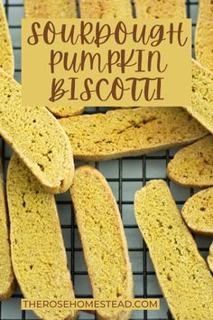 This sourdough pumpkin biscotti is the perfect fall treat with an afternoon espresso. Light and crisp, you will find yourself grabbing more than one! The addition of pumpkin and spices make for a biscotti that has all the fall flavors! These are basically a sourdough pumpkin cookies! What could be better? Grab the full printable recipe at The Rose Homestead Blog today! Pumpkin Biscotti, Active Sourdough Starter, Sourdough Pumpkin, Pumpkin Cobbler, Homestead Blog, Sourdough Cinnamon Rolls, Homemade Sourdough, Biscotti Recipe, Sourdough Discard