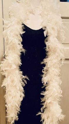 Womens White Ostrich Feather Boa Wrap Stole Ballroom Dance Special Occasion 42”L | eBay Ballroom Gowns Dance, Feather Scarf, Dream Prom, Stole Scarf, Ostrich Feather, Ostrich Feathers, Ballroom Dance, Fashion Editor, Ballroom