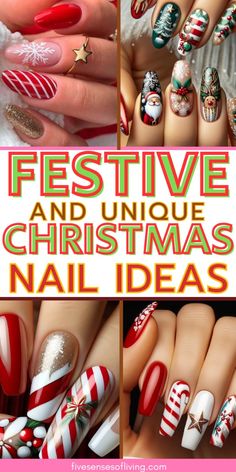 Get inspired for the holiday season with Xmas nails and winter nails acrylic designs that are perfect for making a festive statement. Whether you're going for Christmas nails easy or something more intricate like Christmas gel nails, there are plenty of options to explore. From the best acrylic nails to fun ideas like nagel inspo and cat kuku, these designs will keep your nails looking fabulous throughout the holiday season. Embrace the festive spirit with Christmas nails acrylic and create a look that’s uniquely yours! Christmas Blooming Gel Nails, Glitter Christmas Nail Designs, Holiday Nail Inspiration, Christmas Sparkly Nails, Unique Christmas Nail Designs, Christmas Nail Ideas Acrylic, Unique Christmas Nails, Glitter Christmas Nails, Best Christmas Nails