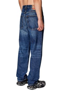 A nod to hip-hop culture, these straight-leg jeans are crafted from nonstretch denim in a faded indigo wash. Zip fly with button closure Five-pocket style 100% cotton Machine wash, dry flat Imported Mac Jeans, Jean Straight, Diesel Jeans, Mens Straight Jeans, Hip Hop Culture, Dark Blue Jeans, Relaxed Fit Jeans, Jeans Straight Leg, Jeans Straight