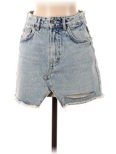 Zara TRF Denim Skirt Size: X-Small Bottoms - used. No Fabric Content | Zara TRF Denim Skirt: Blue Bottoms - Size X-Small Cheap Zara Denim Skirt, Blue Denim Skirt, Denim Skirt, Blue Denim, Womens Bottoms, Women Handbags, Zara, Skirt, Handbags