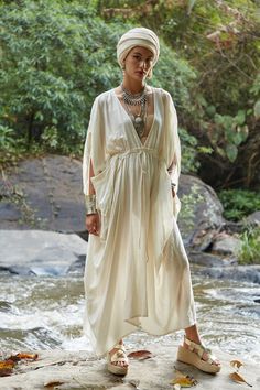 NO.296 Women's Butterfly Sleeve Deep V-neck Maxi Dress, Boho Dress, Bohemian Wedding Dress, Breathable Elegance Dress in Cream - Etsy Spring Wedding Maxi V-neck Dress, Spring Wedding V-neck Maxi Dress, Summer Wedding V-neck Floor-length Dress, Flowy V-neck Wedding Dress, V-neck Summer Dresses For Gatherings, Flowy V-neck Maxi Dress For Wedding, Flowy V-neck Summer Dress For Wedding, Summer Wedding Floor-length V-neck Dress, Traditional Flowy Tunic Dress