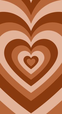 an abstract heart pattern in brown and white