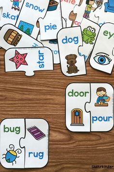 these sight words are perfect for beginning and ending sounds in this set of matching cards