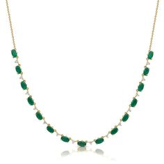 14k GOLD .30 CT NATURAL DIAMONDS 4.36 CT NATURAL EMERALDS 16"-17"-18" IN LENGTH Green Necklace With Single Cut Diamonds For Anniversary, Anniversary Green Necklace With Single Cut Diamonds, 14k Gold Green Necklace With Diamond Accents, Green 14k Gold Necklace With Diamond Accents, Green Emerald Necklace With Single Cut Diamonds, Fine Jewelry Green Diamond Necklace In 14k Gold, Green Diamond Necklace In 14k Gold, Bangle Ring, Natural Emerald