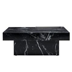 a black and white marble coffee table